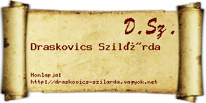 Draskovics Szilárda névjegykártya